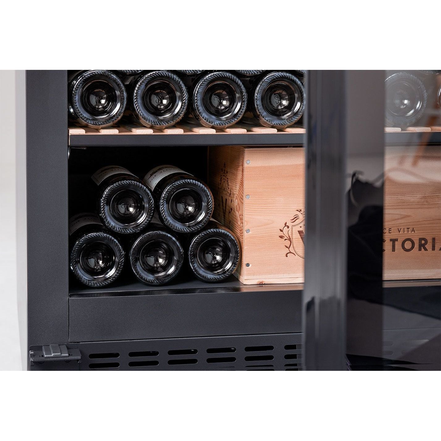 mQuvée Velvet 220 Glass - Single Zone 273 Bottles - Tall Wine Cabinet