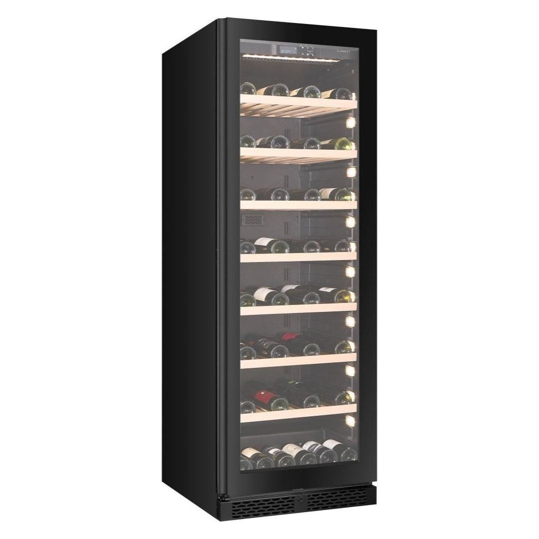 CELLA - 102 bottle Single Zone Wine cooler - W122S-BLACK