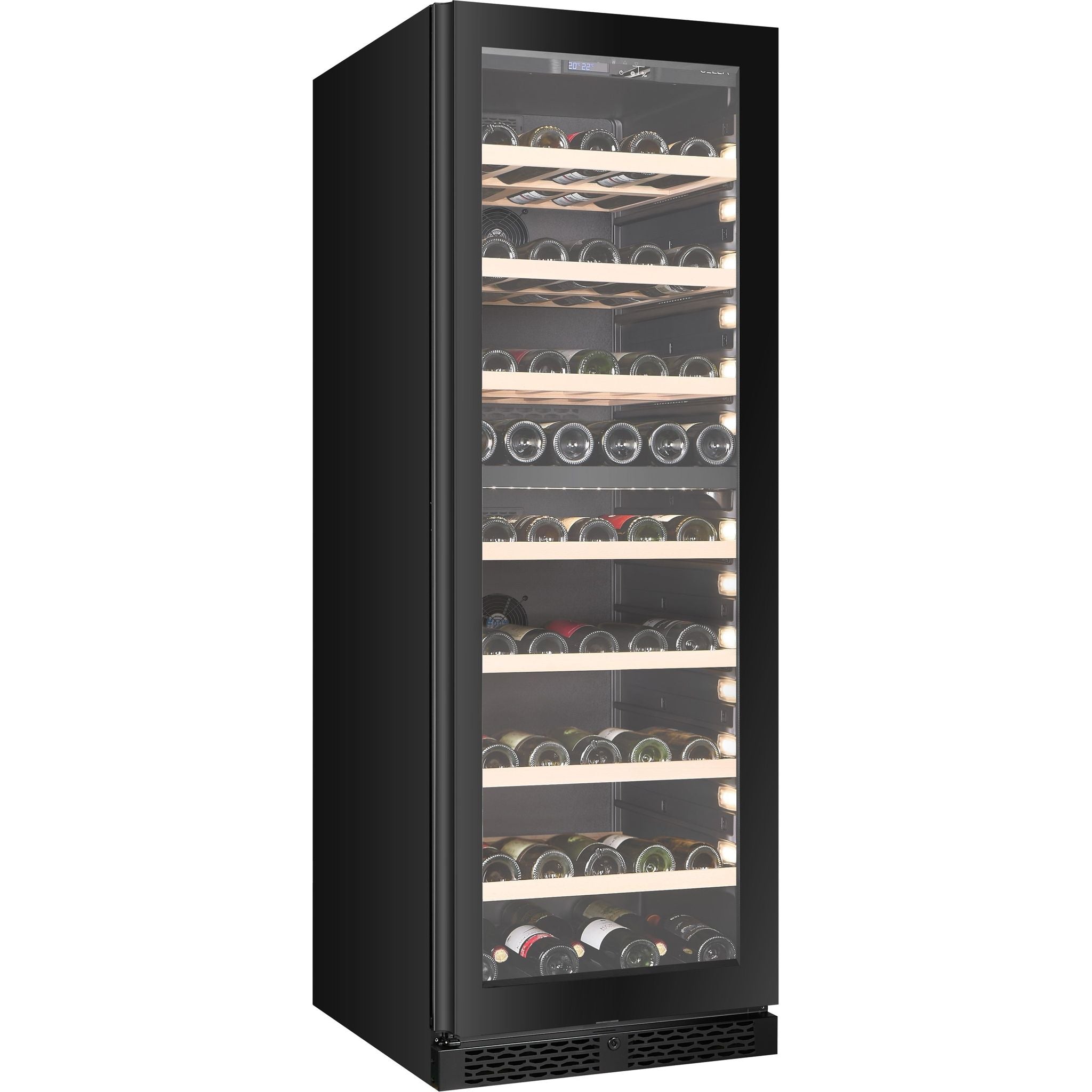 CELLA - 154 bottle Dual Zone Wine cooler - W154D-BLACK