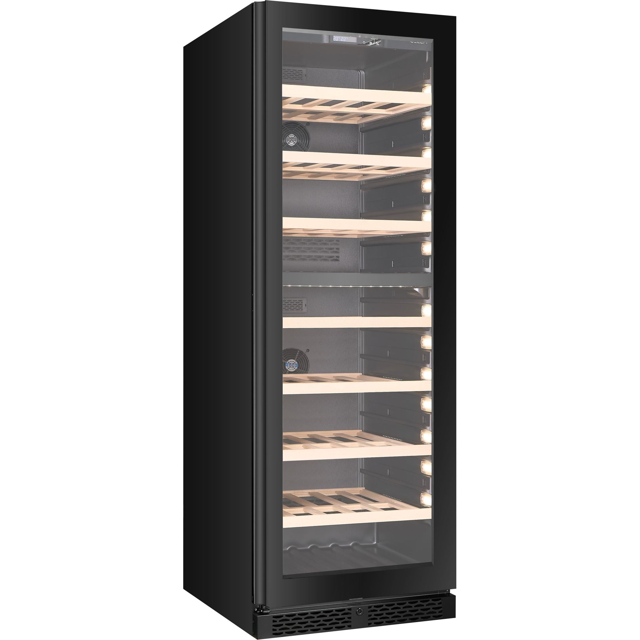 CELLA - 154 bottle Dual Zone Wine cooler - W154D-BLACK