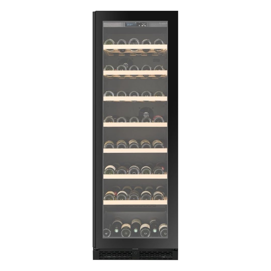 CELLA - 151 bottle Single Zone Wine cooler - W163S-BLACK