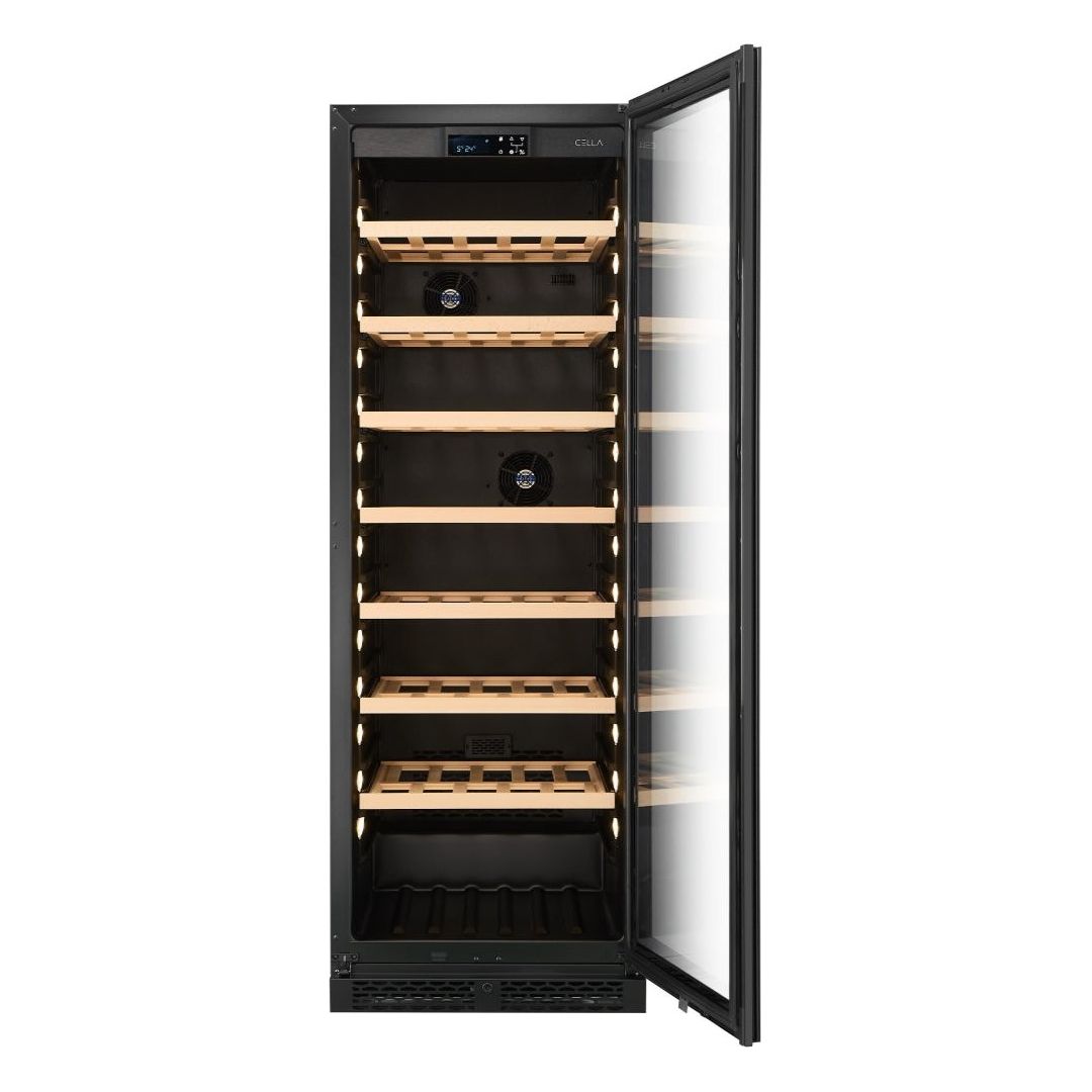 CELLA - 151 bottle Single Zone Wine cooler - W163S-BLACK