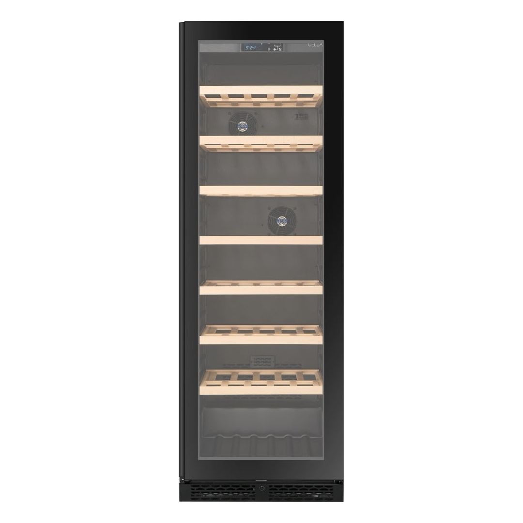 CELLA - 151 bottle Single Zone Wine cooler - W163S-BLACK