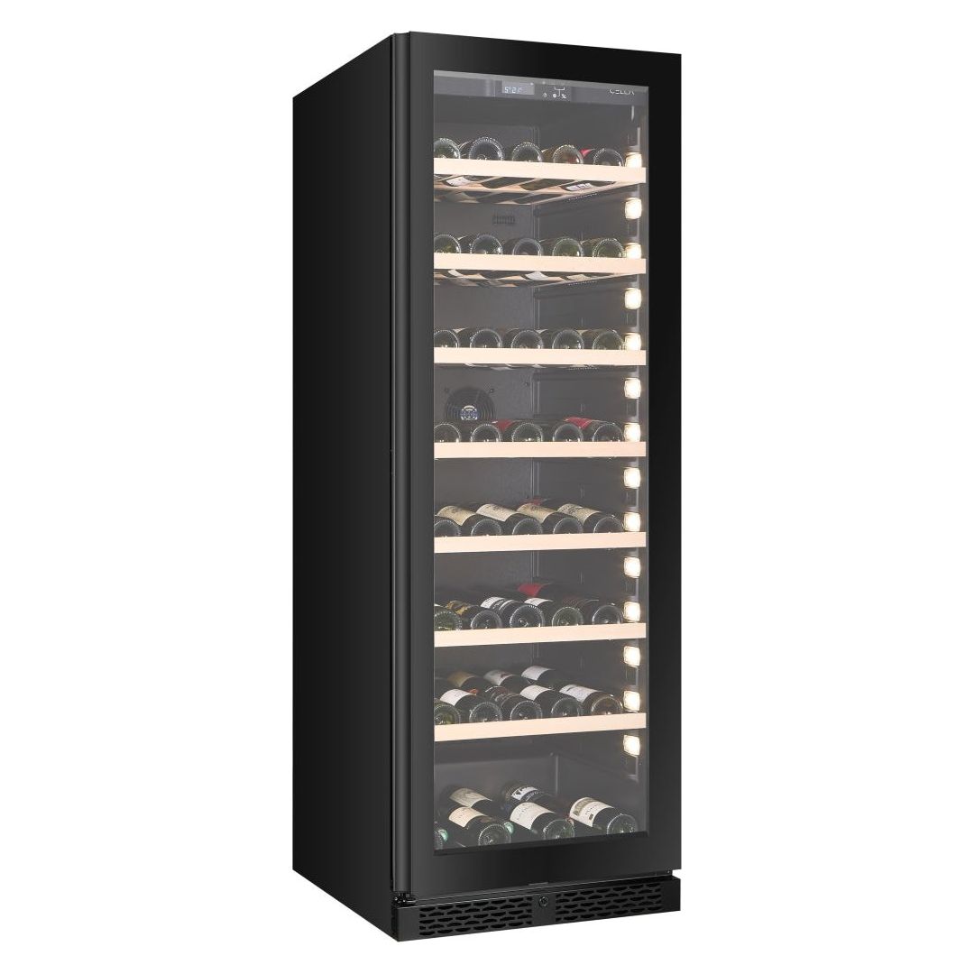 CELLA - 151 bottle Single Zone Wine cooler - W163S-BLACK