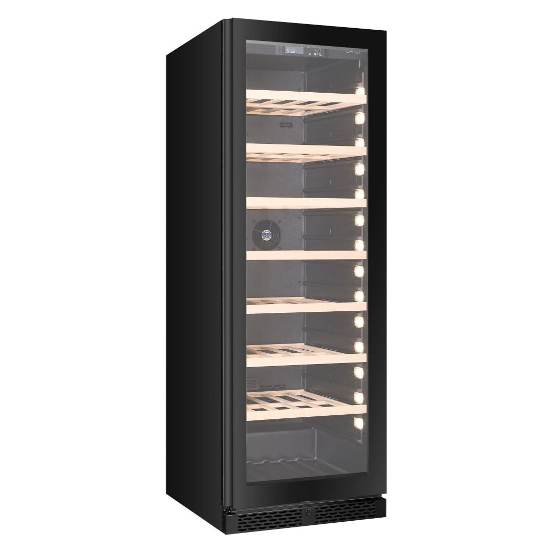 CELLA - 151 bottle Single Zone Wine cooler - W163S-BLACK