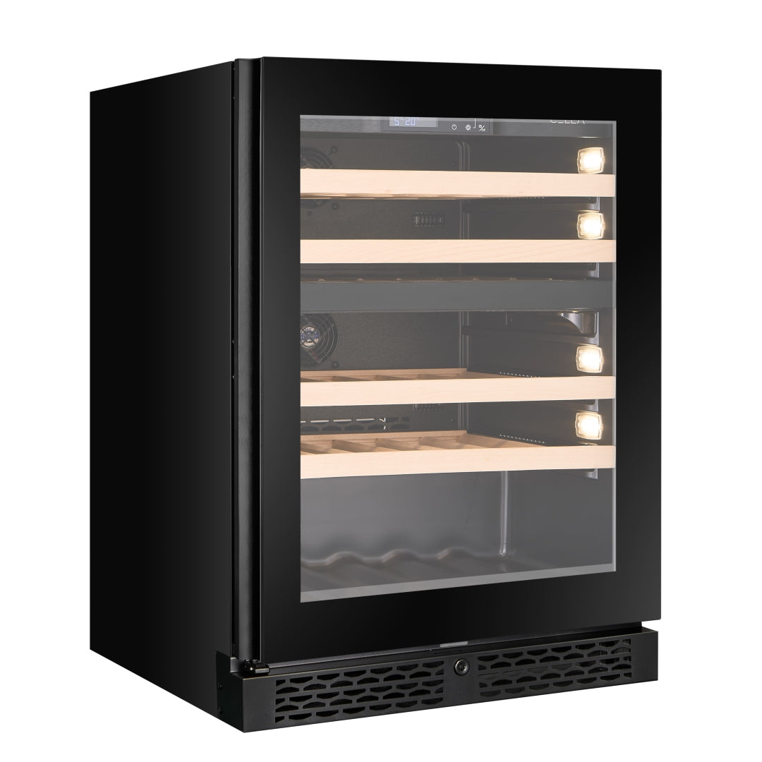 CELLA - 39 bottle Dual Zone Wine cooler - W39D-BLACK