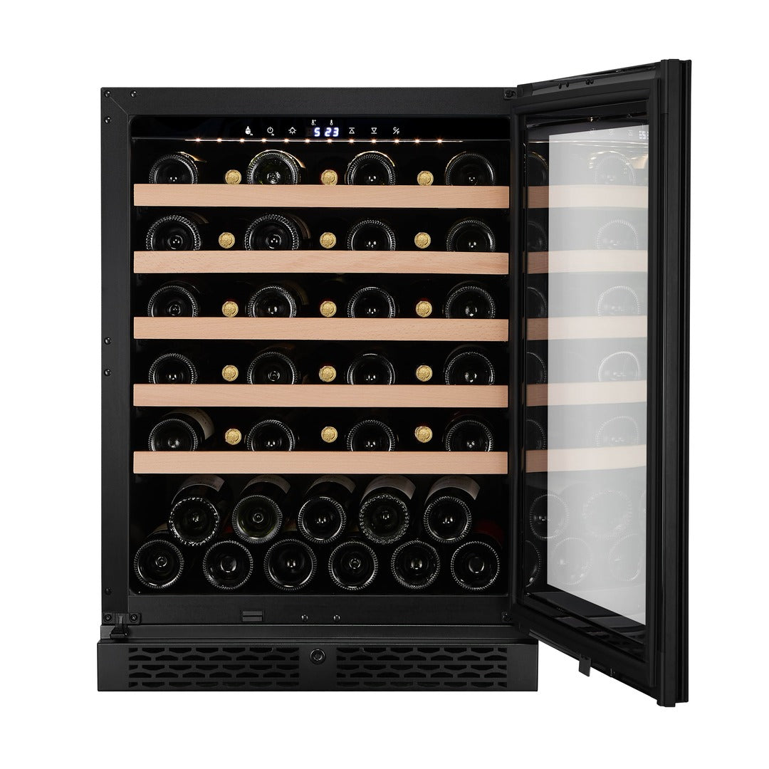 CELLA - 46 bottle Single Zone Wine cooler - W46S-BLACK