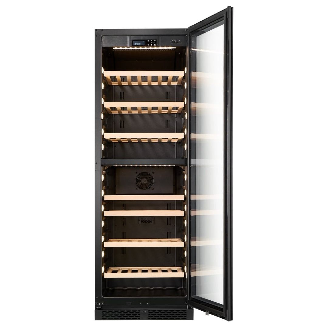 CELLA - 99 bottle Dual Zone Wine cooler - W93D-BLACK