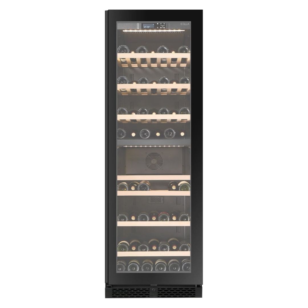 CELLA - 99 bottle Dual Zone Wine cooler - W93D-BLACK