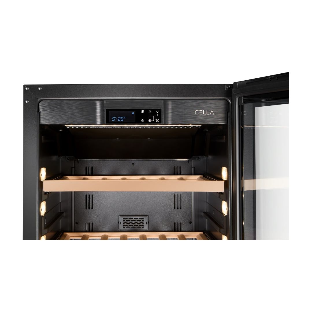 CELLA - 99 bottle Dual Zone Wine cooler - W93D-BLACK