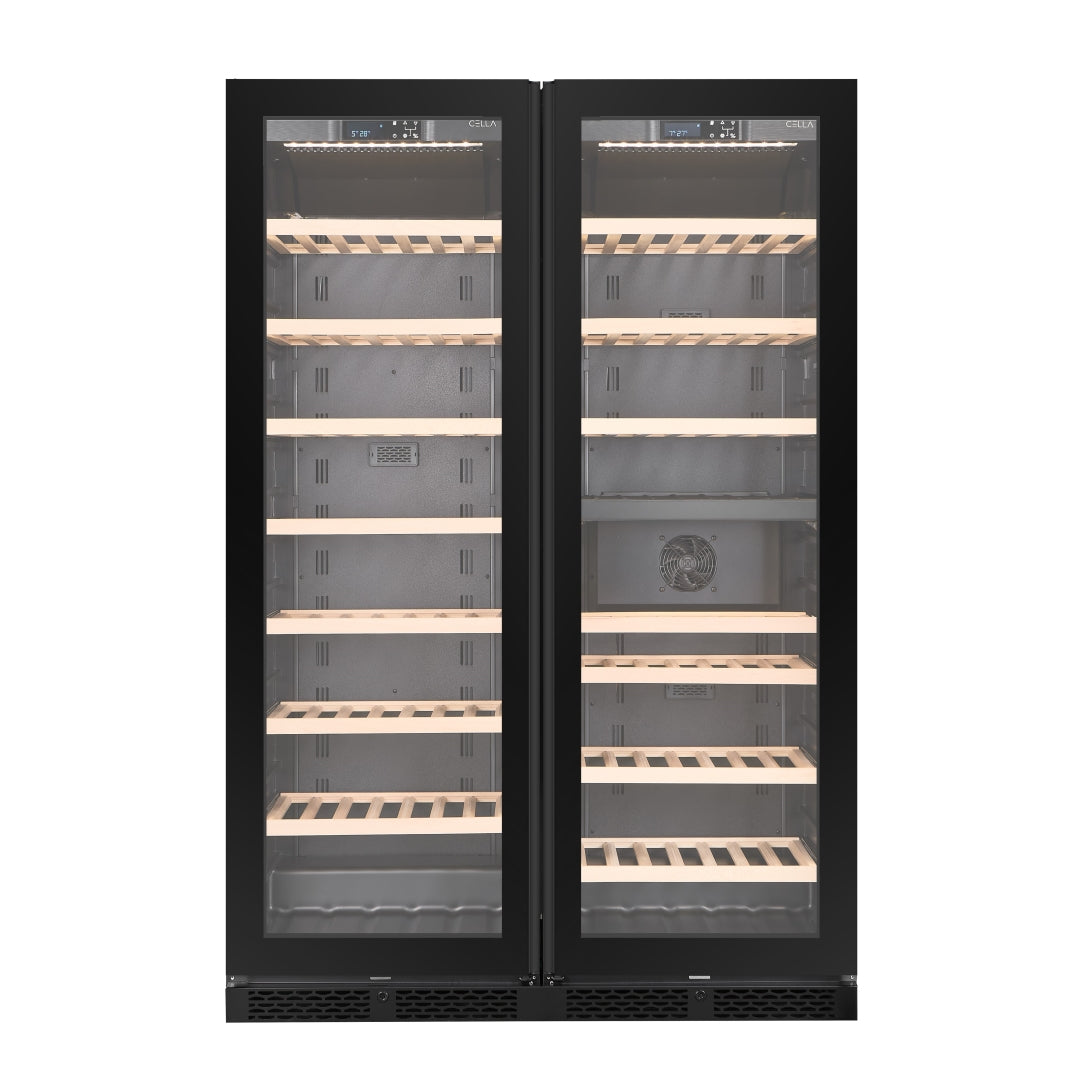 CELLA - Wine Fridge Combination - WFS163SD-BLACK