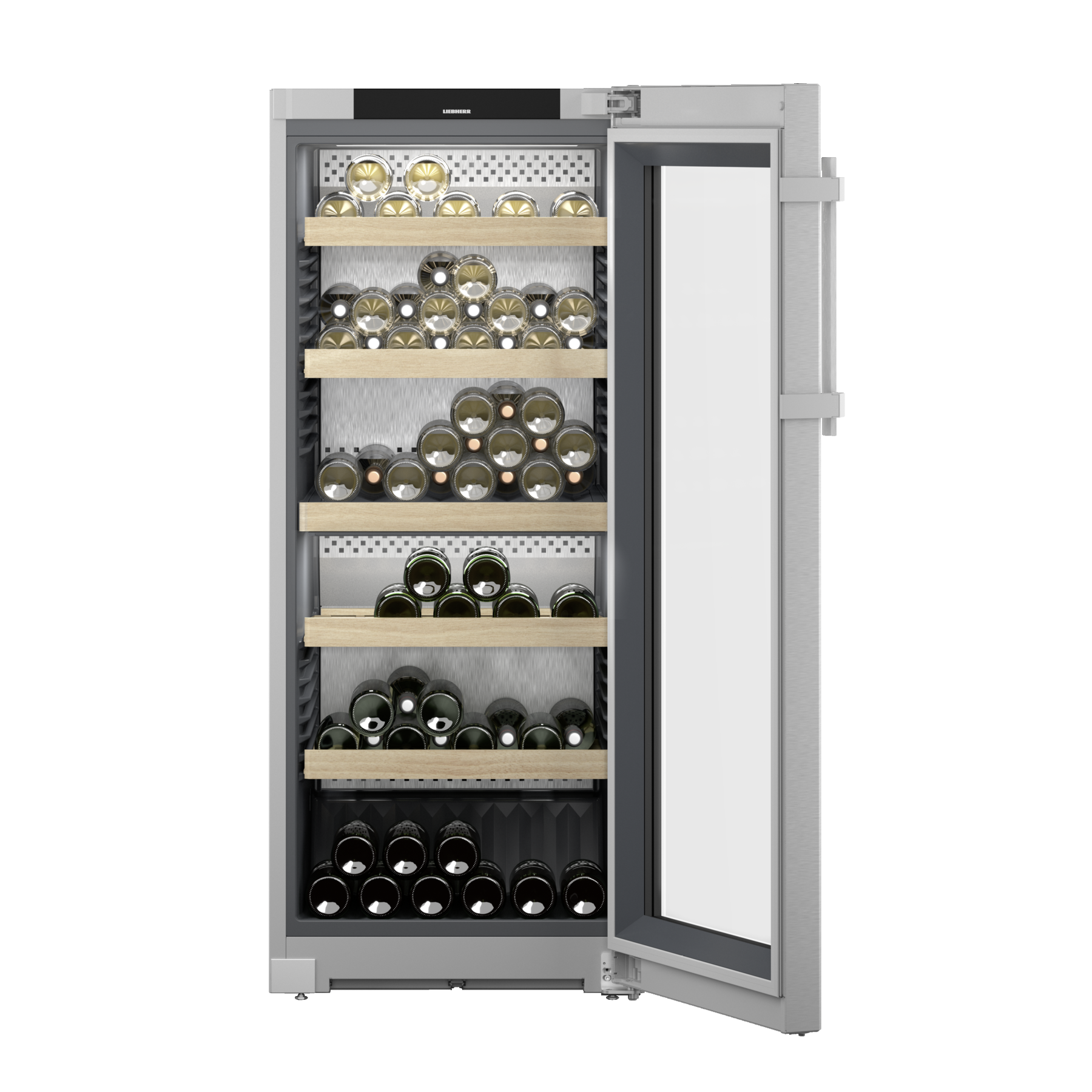 Liebherr - Vinidor 107 Bottle Freestanding Wine Cabinet - WPsd 4652 - Glass Door