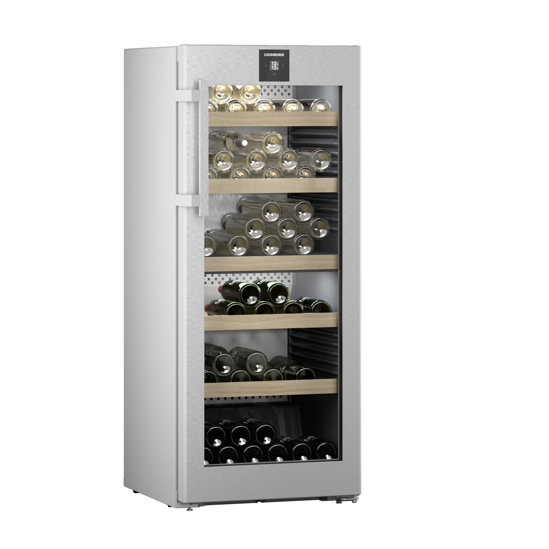 Liebherr - Vinidor 107 Bottle Freestanding Wine Cabinet - WPsd 4652 - Glass Door