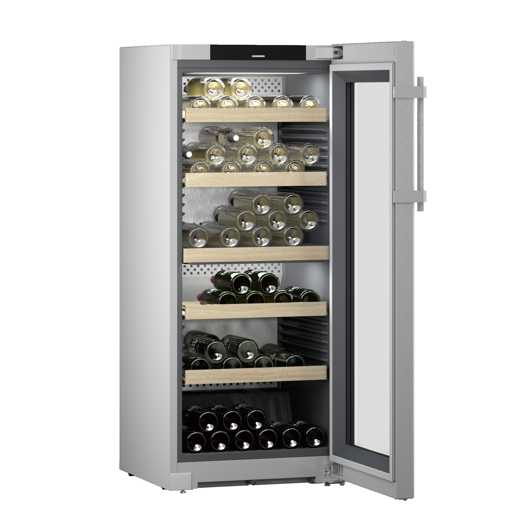 Liebherr - Vinidor 107 Bottle Freestanding Wine Cabinet - WPsd 4652 - Glass Door