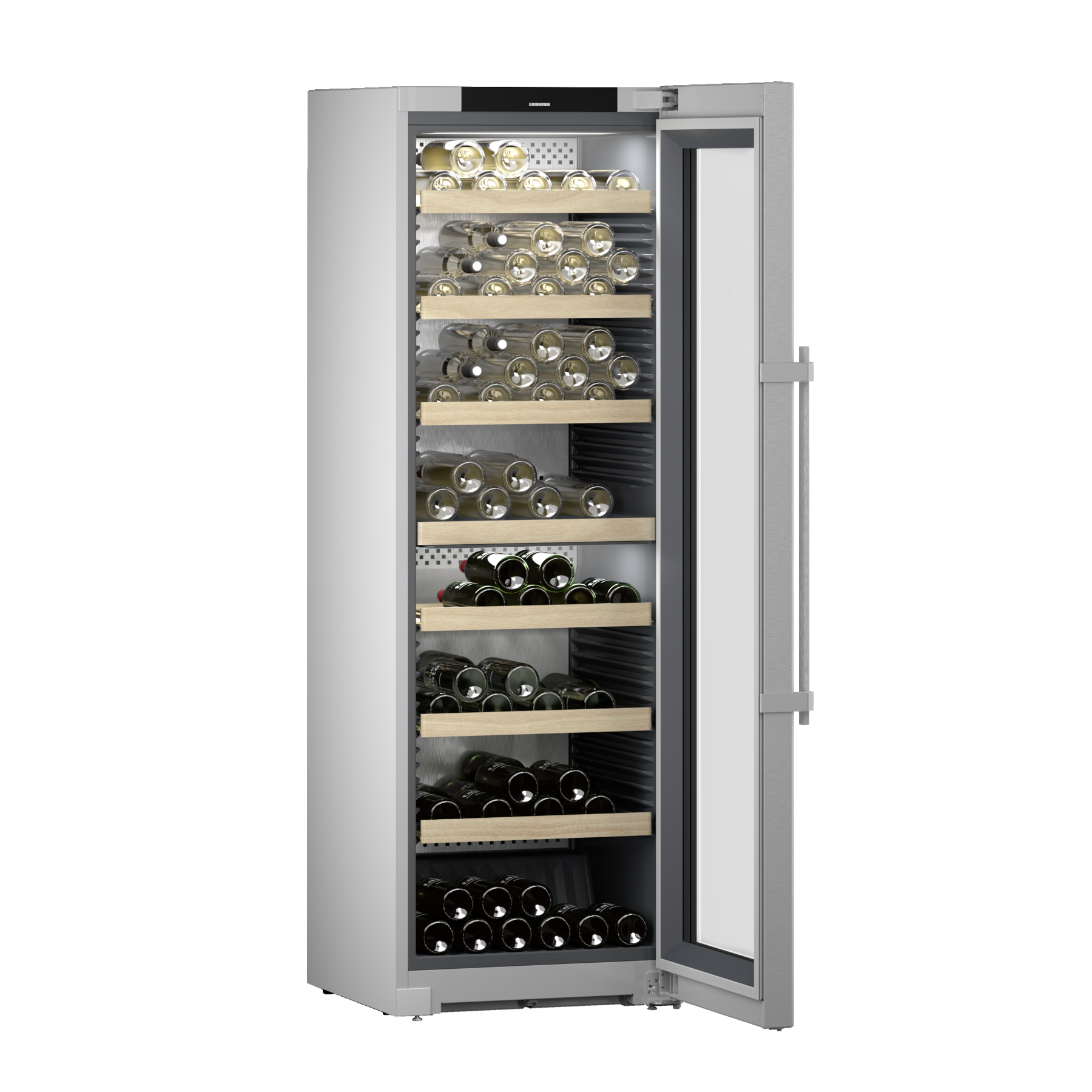 Liebherr - Vinidor 155 Bottle Freestanding Wine Cabinet - WPsd 5252 - Solid Door