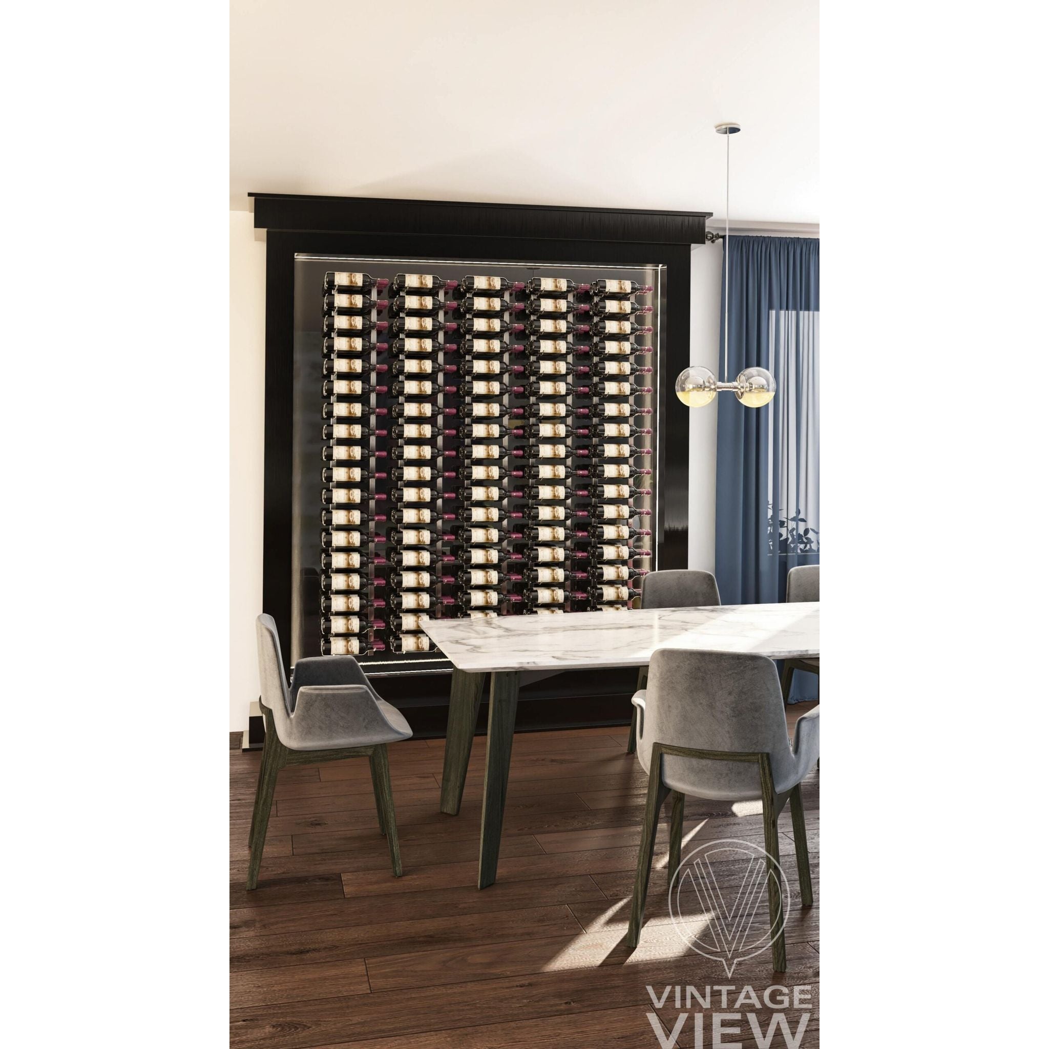 VintageView - W Series 6 – 1830mm Wall Mounted Metal Wine Rack Combo Kit (18-54 bottles)