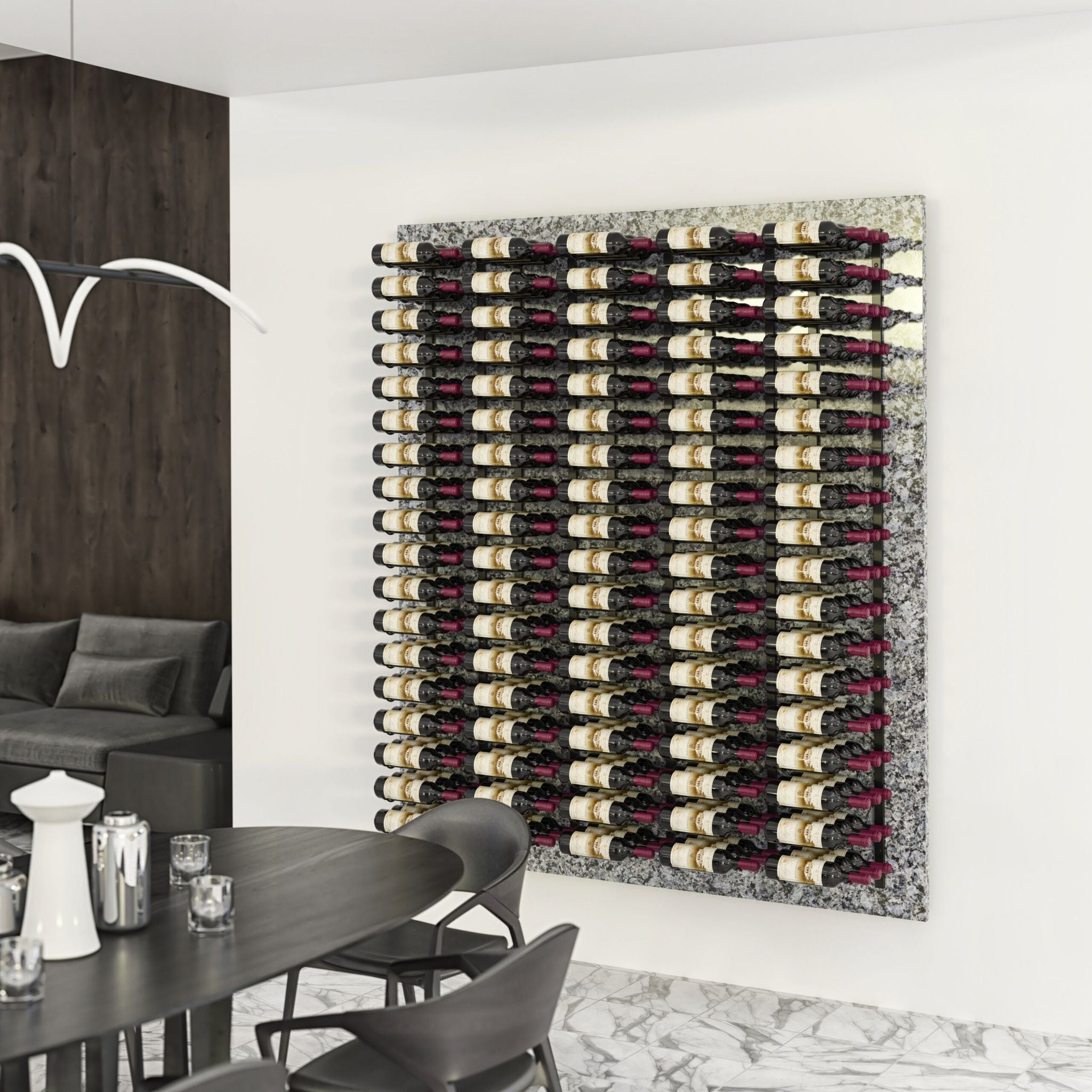 VintageView - W Series 6 – 1830mm Wall Mounted Metal Wine Rack Combo Kit (18-54 bottles)