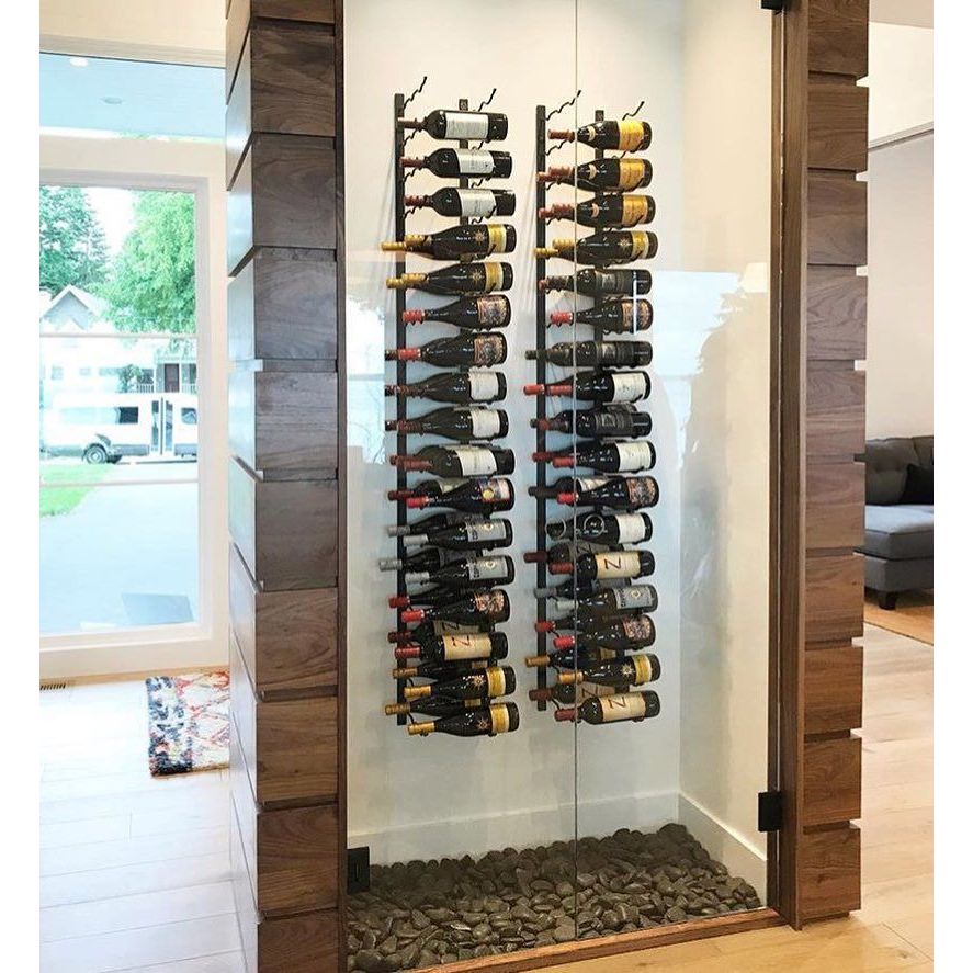 VintageView - W Series 5 – 1525mm Wall Mounted Metal Wine Rack Combo Kit (15-45 bottles)