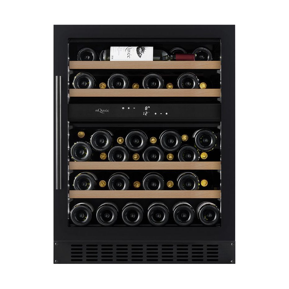 mQuvée - 600mm - Undercounter Wine Fridge - WineCave 700 60D Anthracite Black