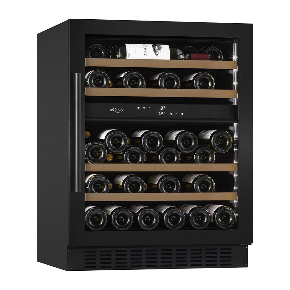 mQuvée - 600mm - Undercounter Wine Fridge - WineCave 700 60D Anthracite Black