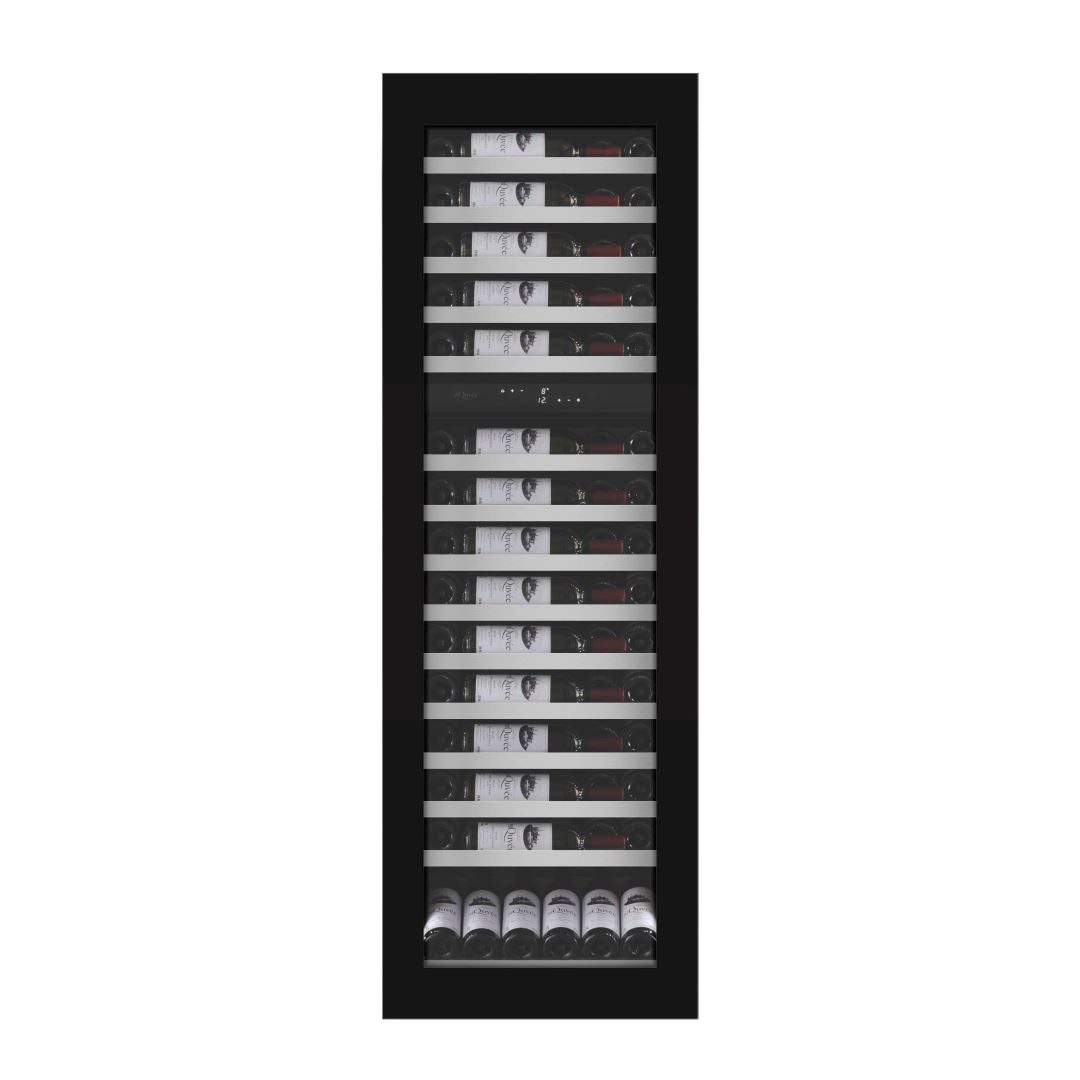 mQuvée - Integrated Wine Cooler - WineKeeper Exclusive 112D Fullglass Black - Push/Pull