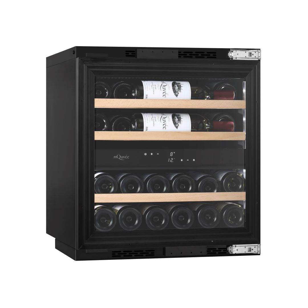 mQuvée - Fully Integrated Wine Cooler - WineKeeper 25D Panel Ready - Push/Pull