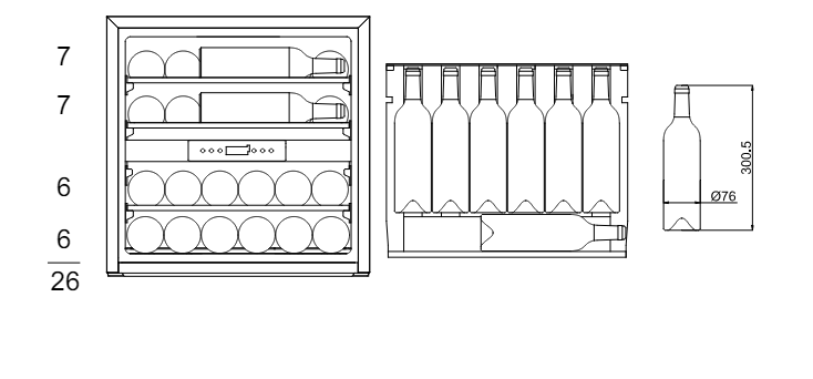 mQuvée - Integrated Wine Cooler - WineKeeper Exclusive - 25D - Push/Pull