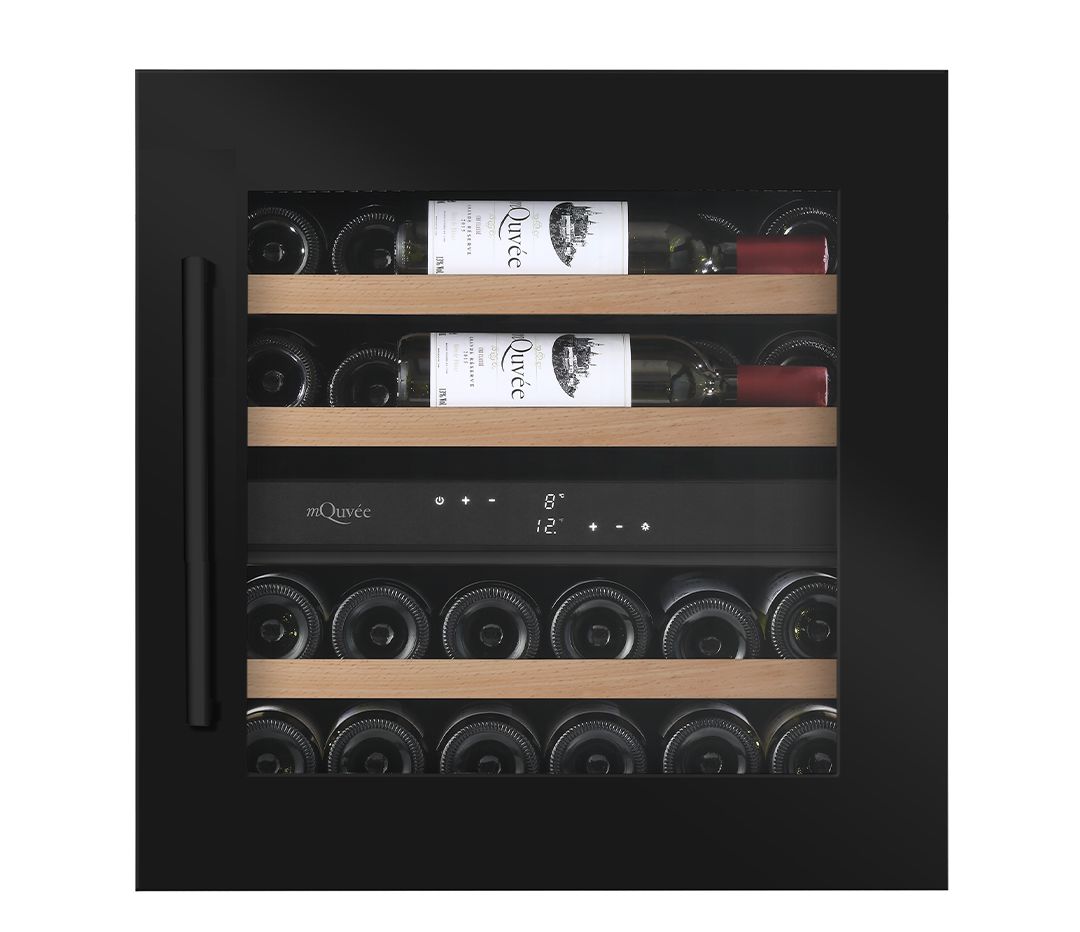 mQuvée - Integrated Wine Cooler - WineKeeper 25D - Anthracite Black