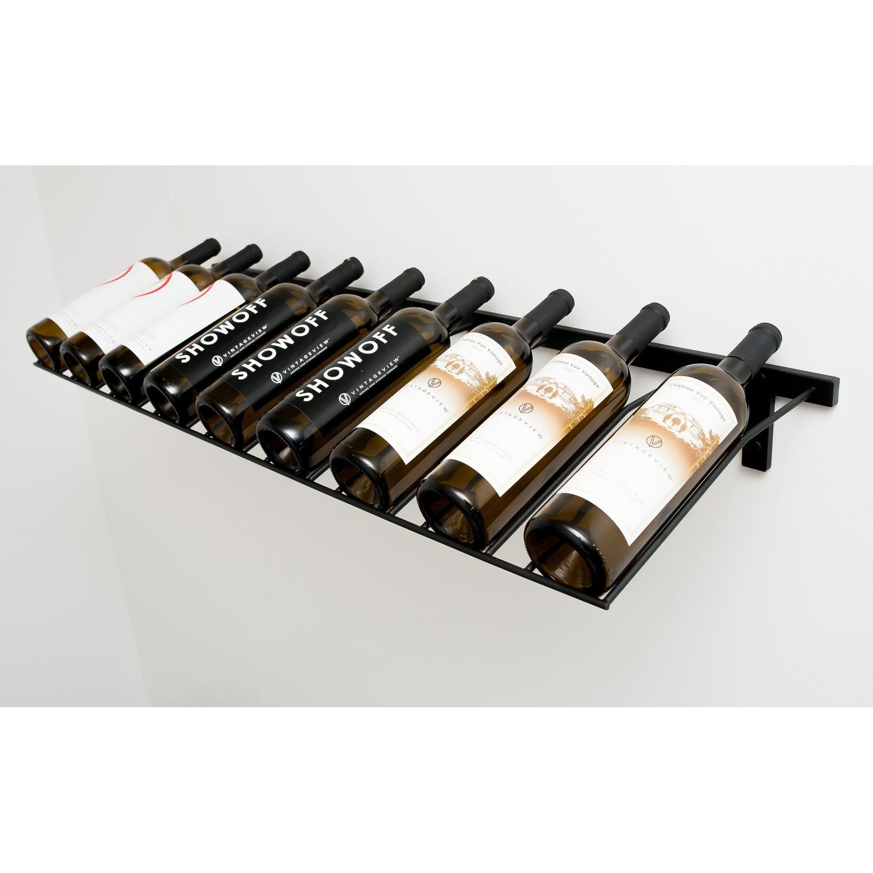 VintageView - W Series - Wine Rack Presentation Row (3 or 9 Bottles)