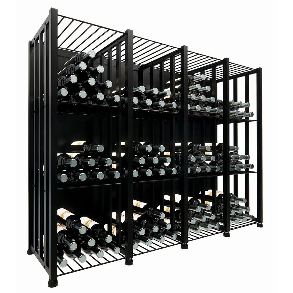 VintageView - Case & Crate - Metal Wine Storage Bin - Short (Freestanding Display)