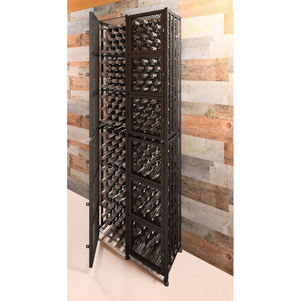 VintageView - Case & Crate - Metal Wine Storage Locker - Tall (Freestanding Display)