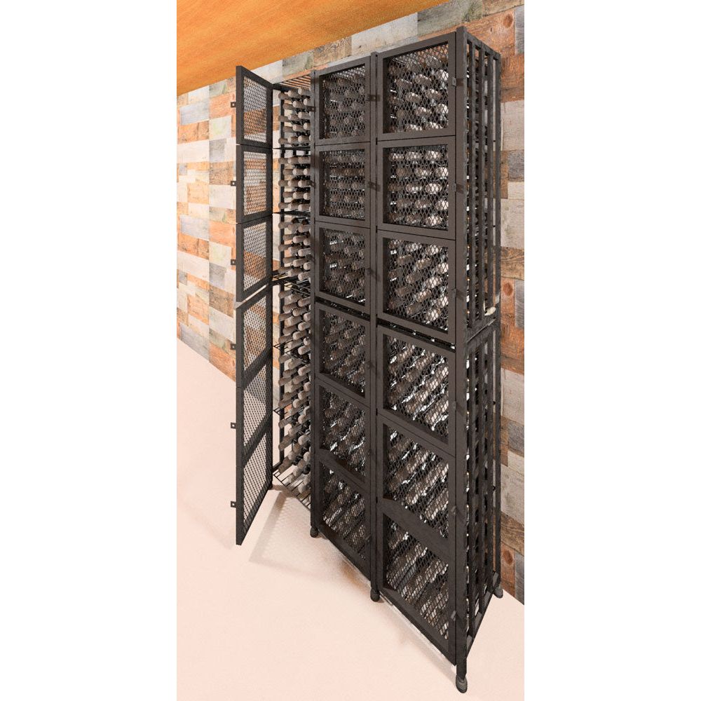 VintageView - Case & Crate - Metal Wine Storage Locker - Tall (Freestanding Display)