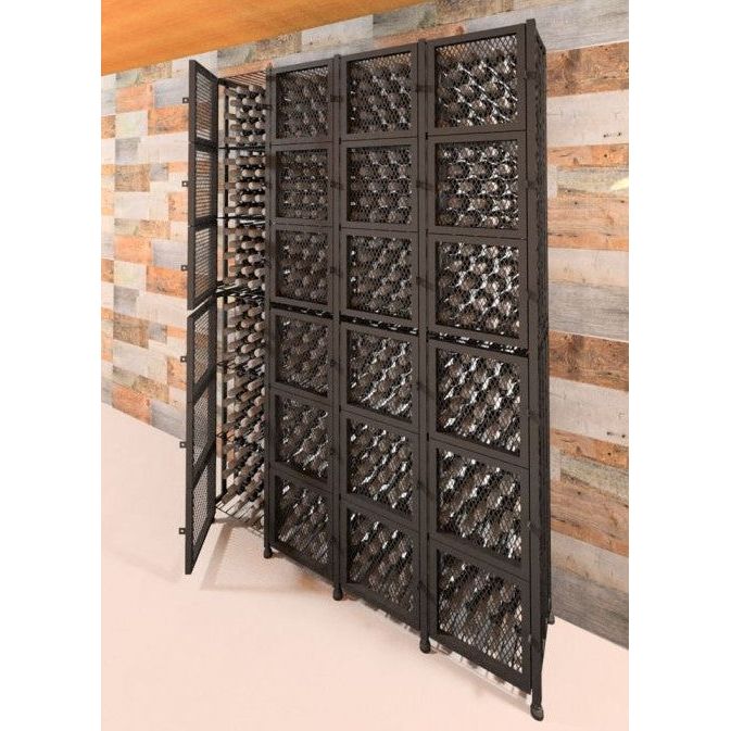 VintageView - Case & Crate - Metal Wine Storage Locker - Tall (Freestanding Display)