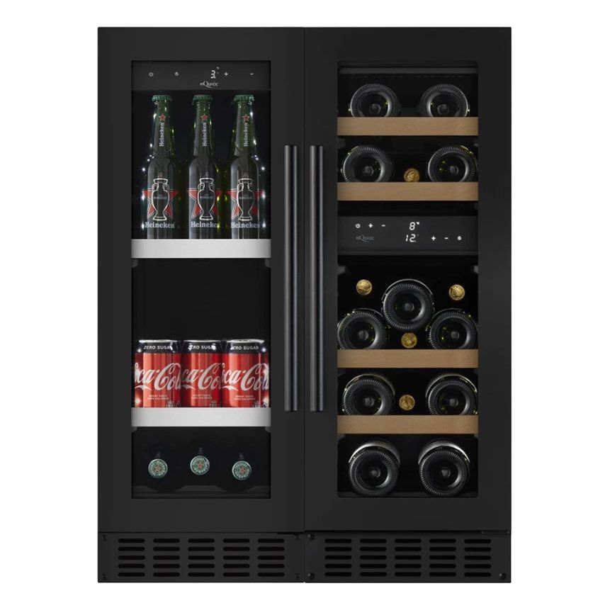 mQuvée - Wine and Beer Cooler - Combination Package 60 - Anthracite Black