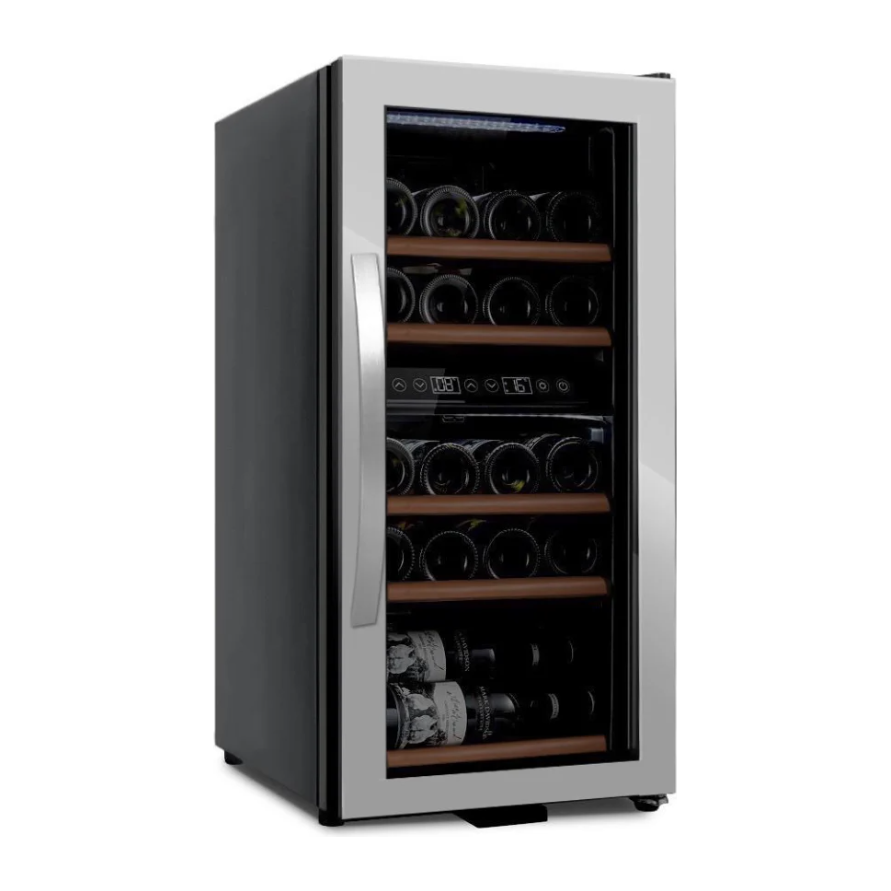 mQuvée - Wine Expert 24- Dual Zone - Freestanding Wine Cooler - Stainless Steel