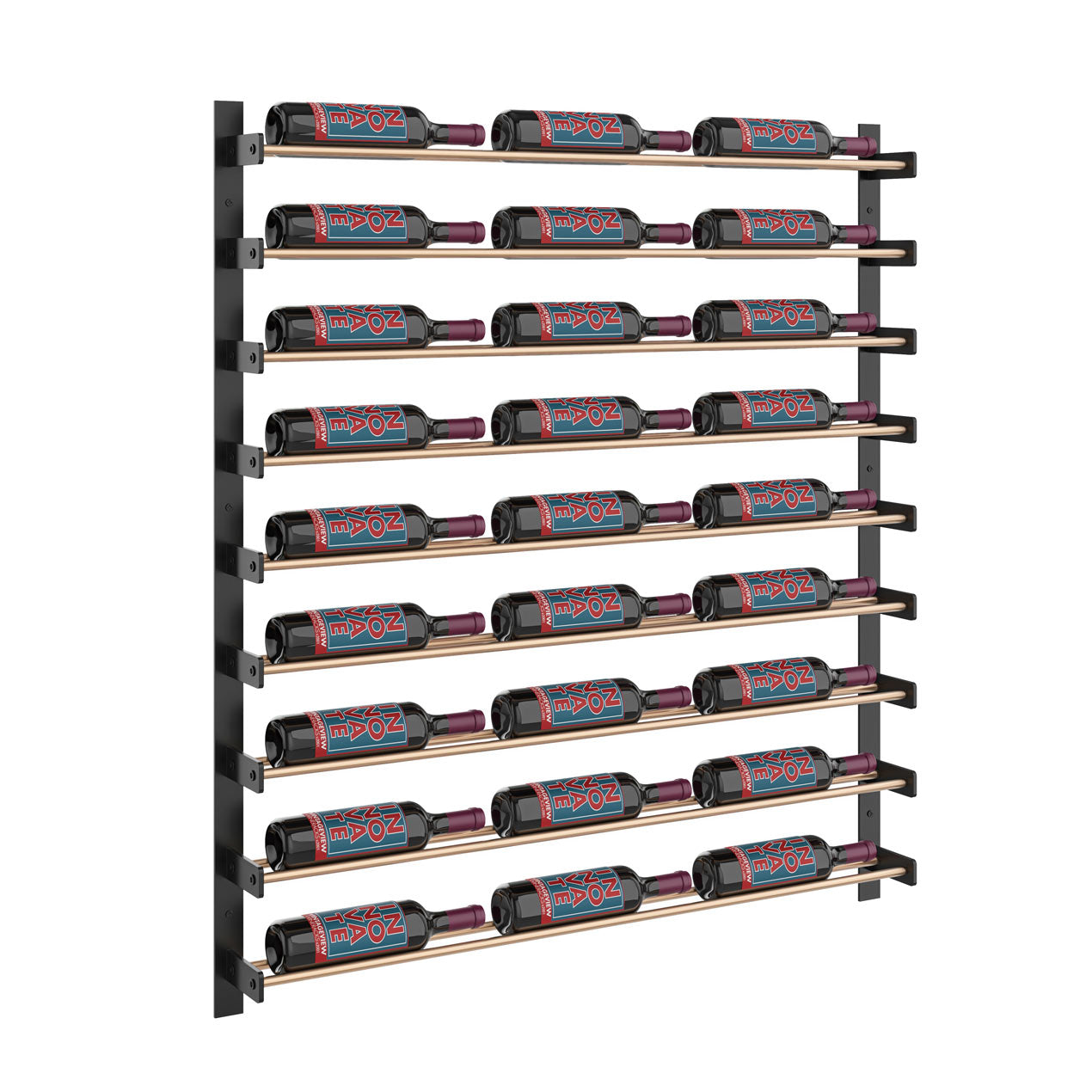 VintageView - Wine Wall 45 - Evolution Series  - 1143mm - Metal Wine Wall Rack (27-81 bottles)