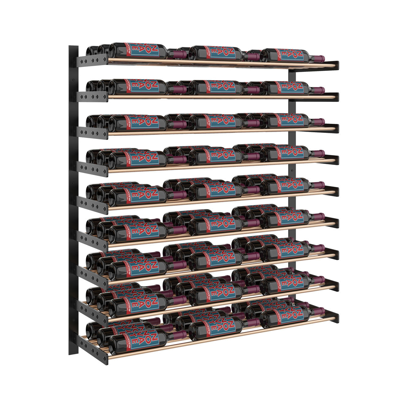 VintageView - Wine Wall 45 - Evolution Series  - 1143mm - Metal Wine Wall Rack (27-81 bottles)