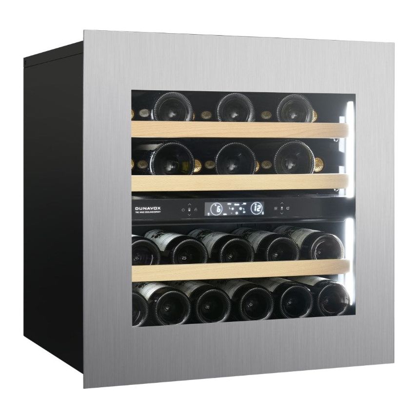 Dunavox Horizon-25.TO - Dual Zone 25 Bottle - Integrated Wine Cooler - DVH-25.65DSS.TO