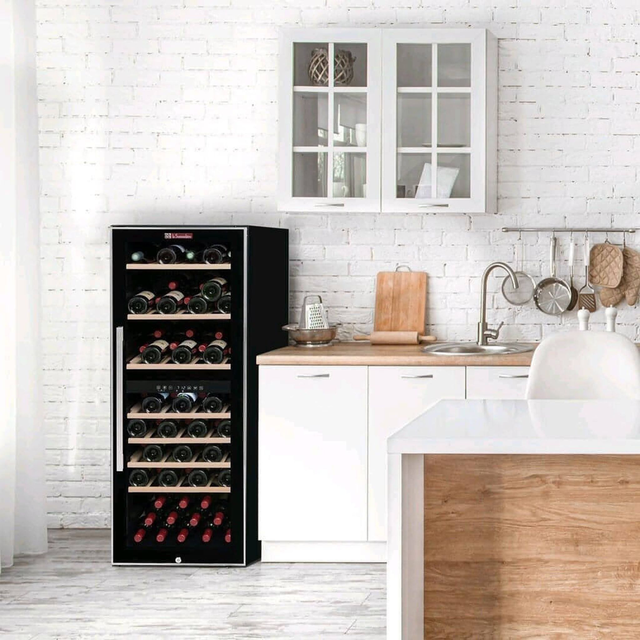 La Sommeliere - Dual Zone - 75 Bottle - Freestanding Wine Fridge - ECS80.2Z