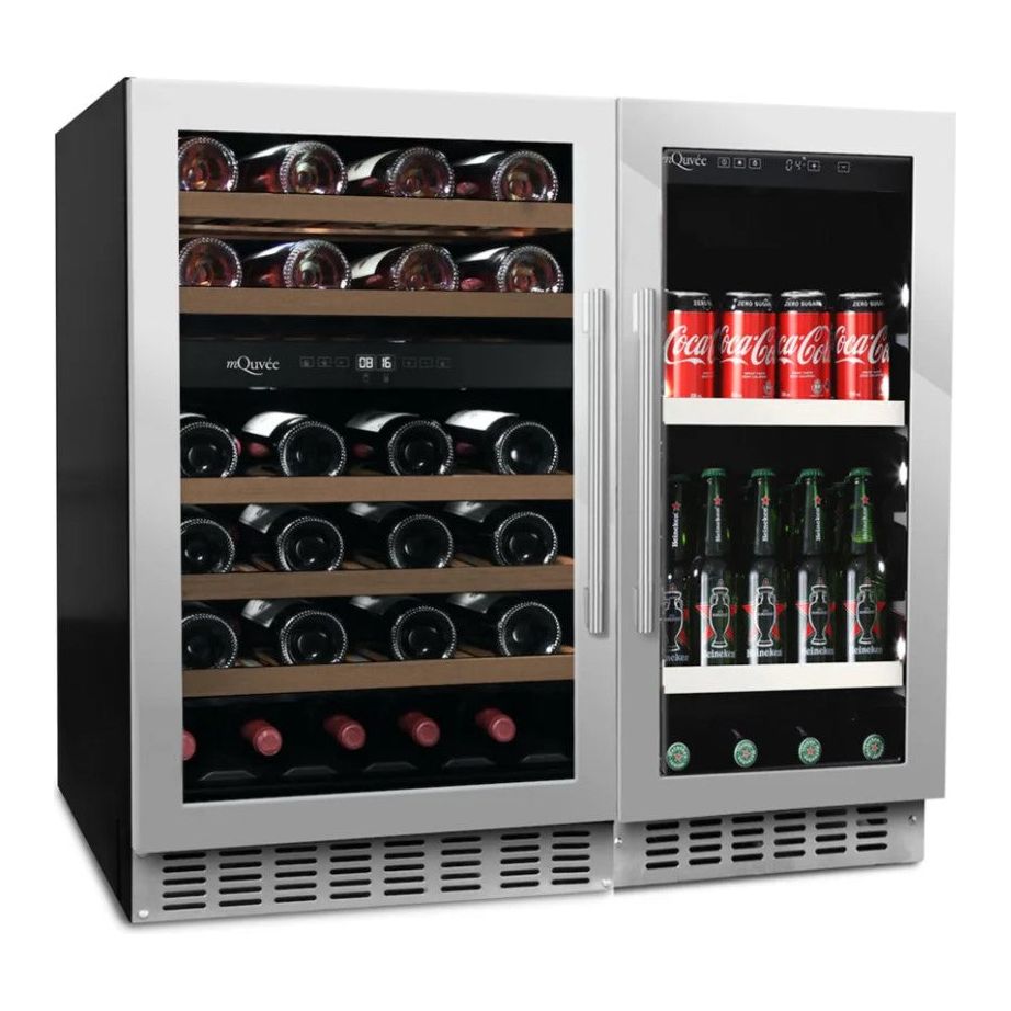 mQuvée - Wine and Beer Cooler - Combination Package 90 - Stainless Steel