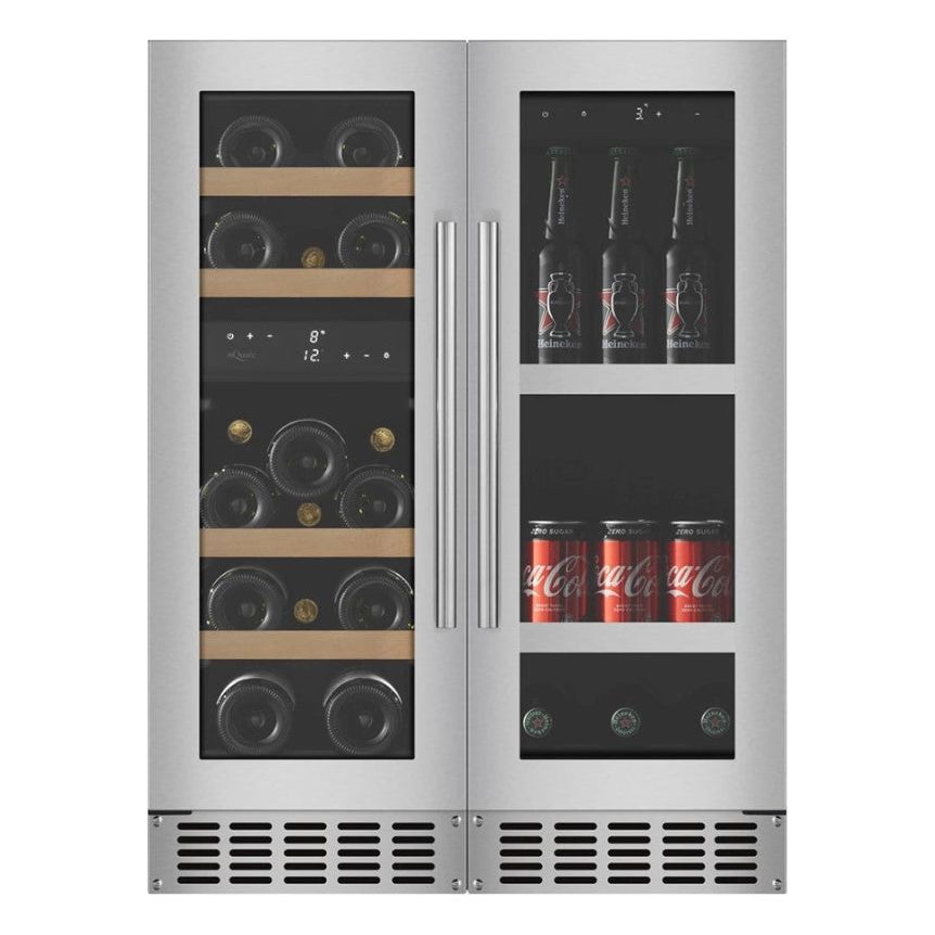 mQuvée - Wine and Beer Cooler - Combination Package 60 - Stainless Steel