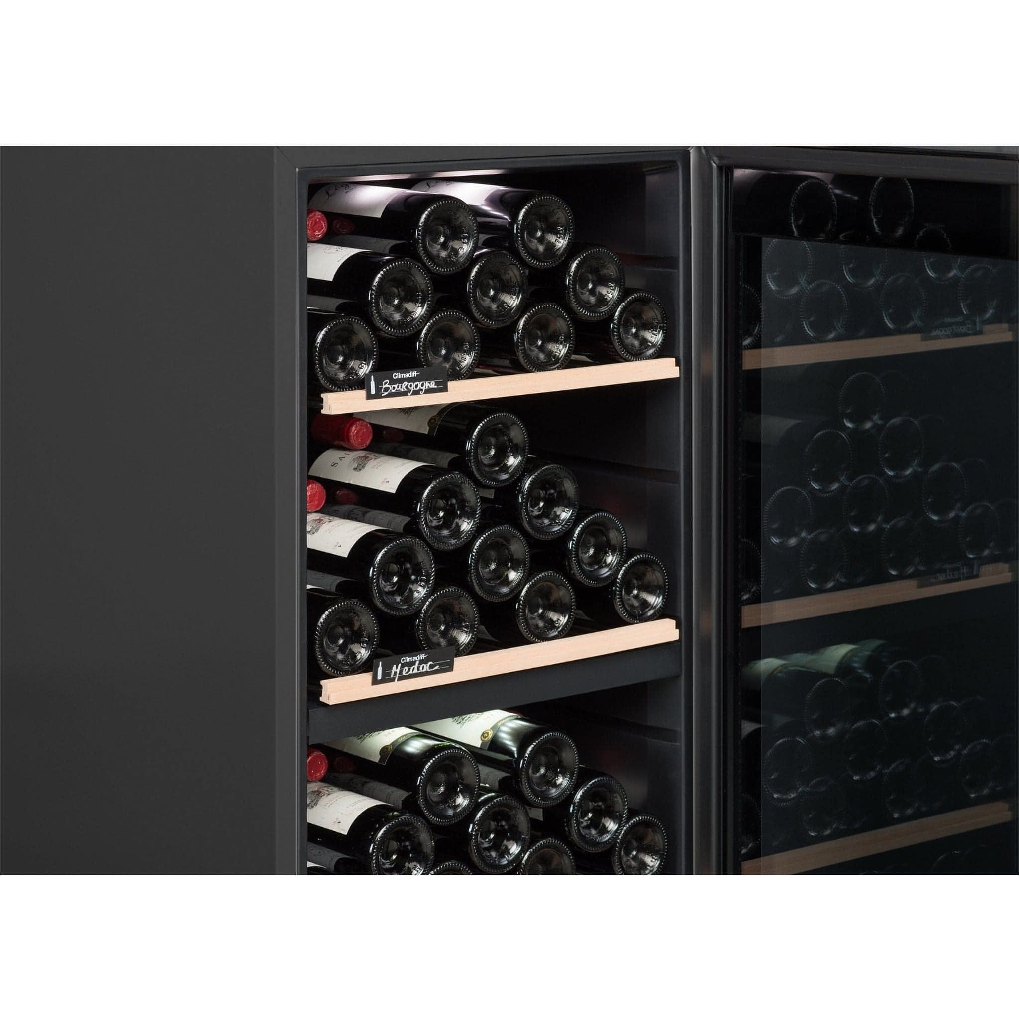 Climadiff - Dual Zone - 56 Bottle - Freestanding Wine Cooler - CD56B1