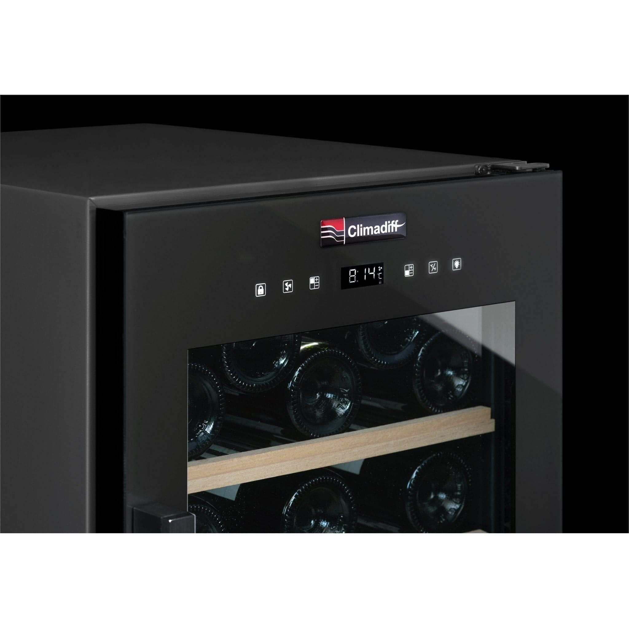 Climadiff - Dual Zone - 56 Bottle - Freestanding Wine Cooler - CD56B1