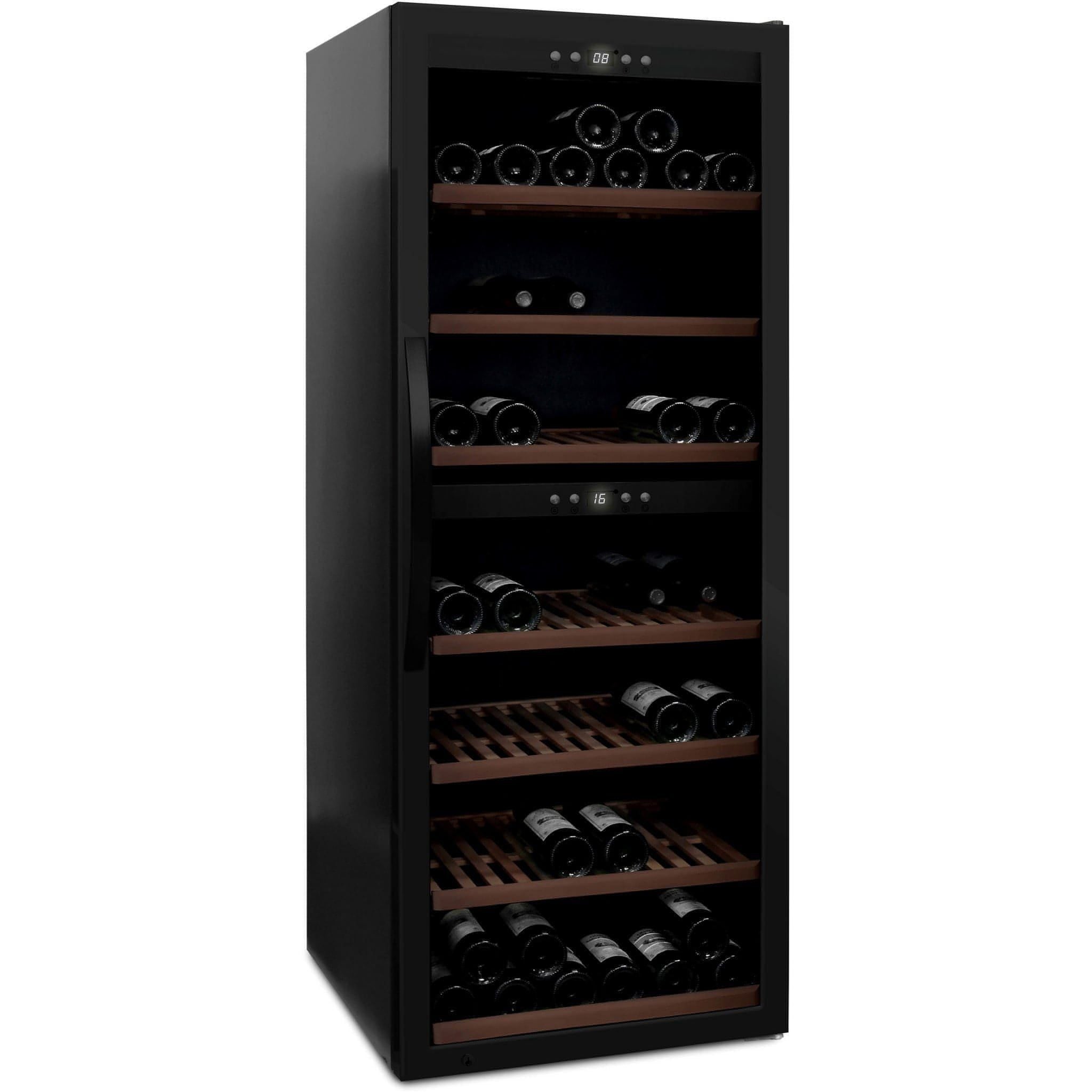 mQuvée - Wine Expert 126 Dual Zone Freestanding Wine Cooler - Black